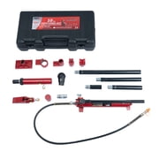 Maxority 10 Ton 20,000 lbs Capacity Porta Power Hydraulic Ram Auto Body Frame Collision Repair Kit Set, 16-Pcs, with Blow Mold Carrying Case