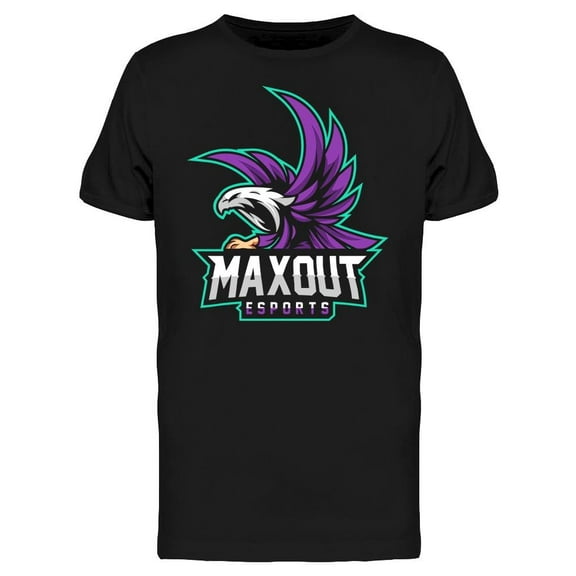 Maxout Purple Bird Icon T-Shirt Men -Image by Shutterstock, Male XX-Large