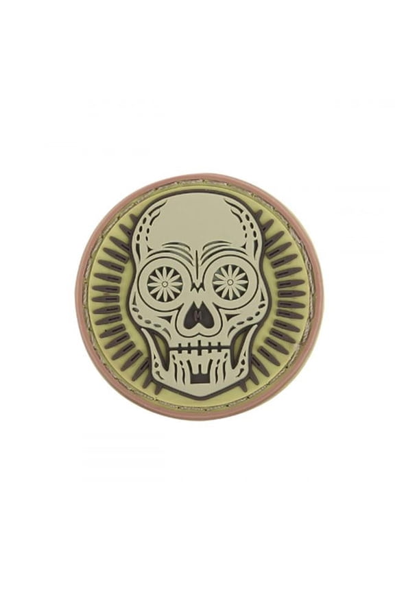 Calavera Morale Patch, Arid, 1.5in x 1.5in