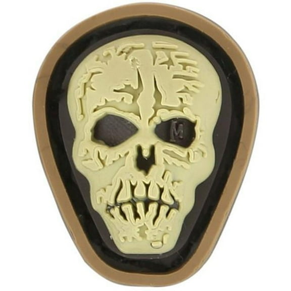 Maxpedition Hi Relief Skull Micro Patch,0.7x0.88in,Arid