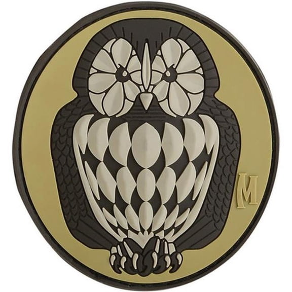 Maxpedition Gear Owl Patch, Arid, 3 x 2.75-Inch