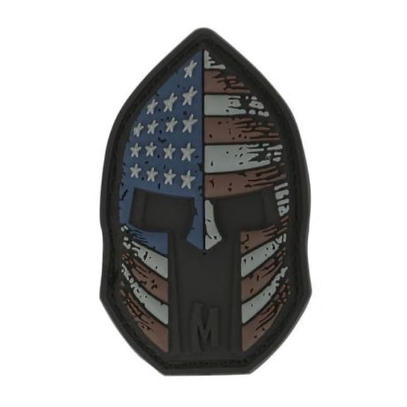 Maxpedition Stars and Stripes Spartan Morale Patch,2x1.2in,Stealth