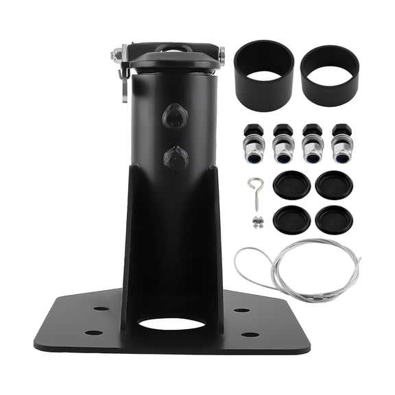 Maxpeedingrods 12" to 17" Adjustable 5th Wheel Camper RV Adapter Hitch to Gooseneck 24,000 lbs