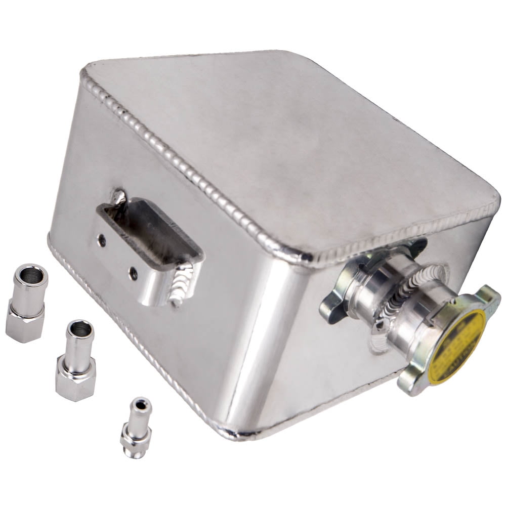 Maxpeedingrods 2.5L Universal Aluminum Coolant Expansion Overflow Water Tank w/ Cap Universal