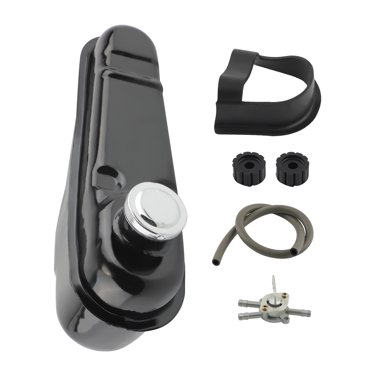 Black 2L Steel Gas Tank For Honda CT70 Trail (77-82) & ST90 Trailsport (73-75)