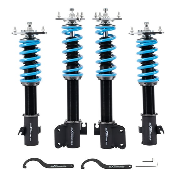 Maxpeedingrods 24 Way Adjustable Coilovers Shocks Kit for Subaru Impreza WRX STI 05-07 GDF