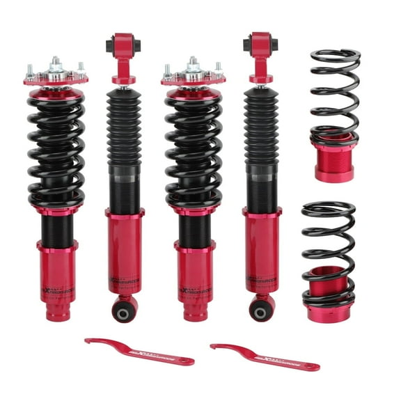 Maxpeedingrods 4 pcs Coilover Spring Kits for Mazda 6 2003-2007 Adj Height Shock Absorbers