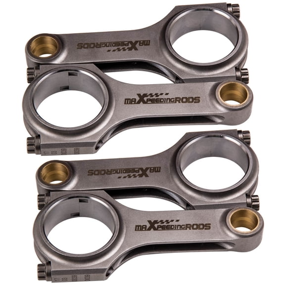 Maxpeedingrods 4340 Forged Steel H-Beam Connecting Rods ARP2000 Bolts for Ford Duratec Mazda MZR 2.0L Car