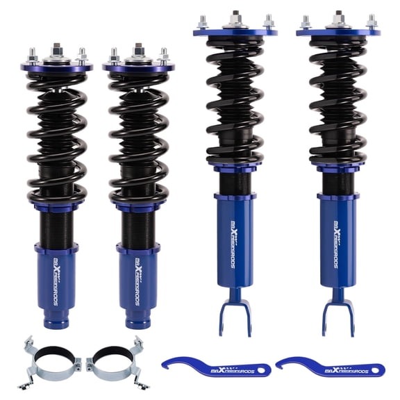 Maxpeedingrods 4Pcs Set Coilover Kit For Honda Accord 90-97 Acura CL 97-99 Adj. Height Blue AMI Fits select: 1996 HONDA ACCORD LX/EX, 1997 HONDA ACCORD EX/EX-R