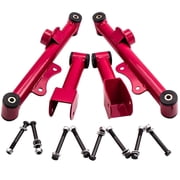 Maxpeedingrods 4X Rear Upper Lower Control Arms for Ford Mustang 4/6/8CYL GT LX 1979-2004 Fit Mercury Capri Tubular Control Bar