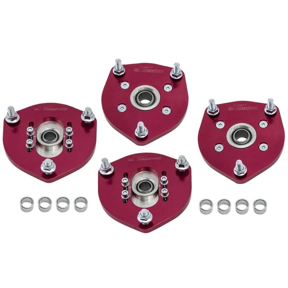 Maxpeedingrods 4pcs Coilover Kits Camber Plates Top Hat Mounts For Toyota Camry XV40 07-11
