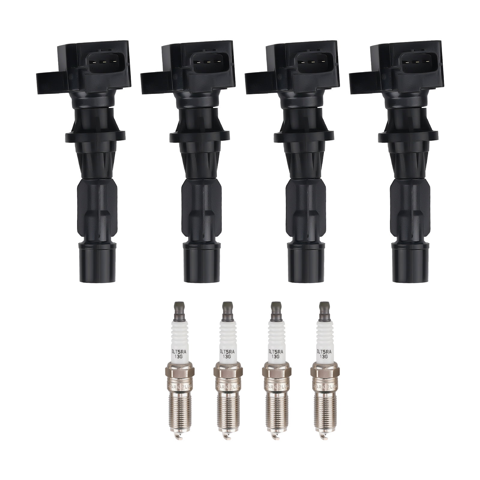 Maxpeedingrods 4pcs Ignition Coils & 4pcs Spark Plugs For Mazda 3 6 CX-7 L4 2.0/2.3/2.5L UF540