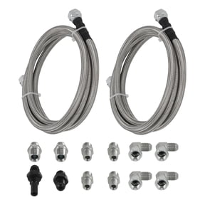 Maxpeedingrods 6AN 70" Transmission Fluid Oil Cooler PTFE Hose Line kit For Chevy 4L60E 700R4
