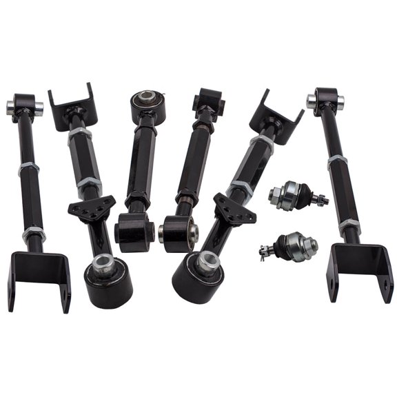 Maxpeedingrods 6pcs Adjustable Control Camber Arms Toe Kit W/Ball Joints Control Arms for Acura TSX 09-13 Fits select: 2012-2013 HONDA ACCORD LX, 2008-2009 HONDA ACCORD EXL