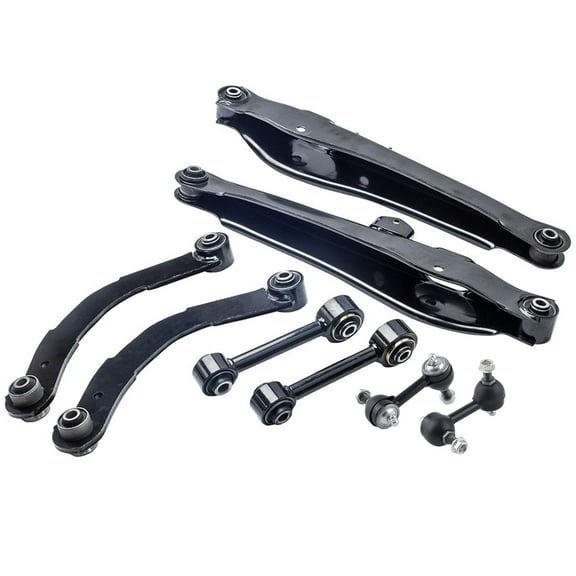Maxpeedingrods 8 Pcs Rear Suspension Kit Upper Lower Control Lateral Toe Arms Sway Bar Links Fits select: 2007 DODGE CALIBER, 2008-2009 DODGE CALIBER SXT