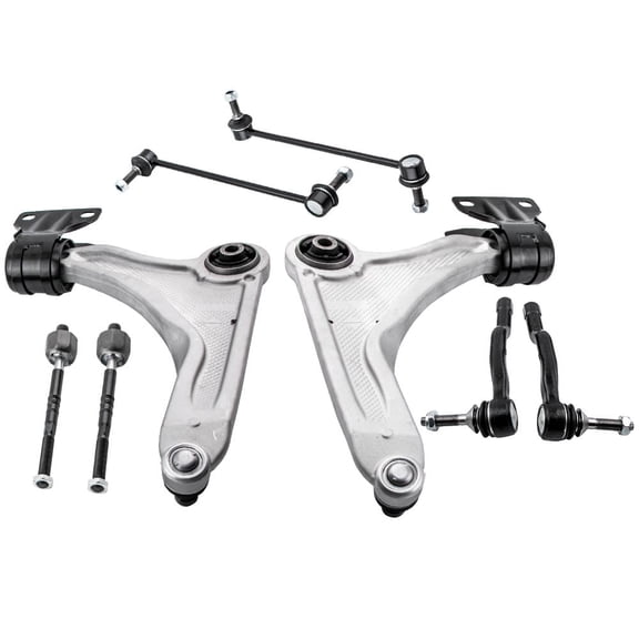 Maxpeedingrods 8x Front Lower Control Arms Ball Joint Tierods LH & RH for Ford Fusion 2013-2017