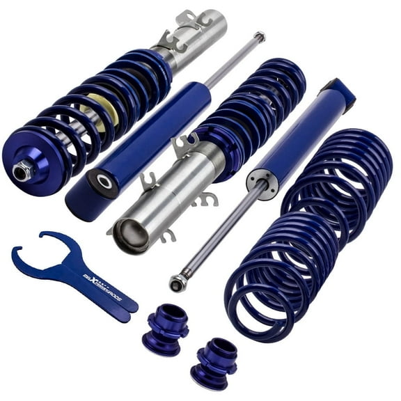 Maxpeedingrods Adjustable Coilovers Absoeber Springs for VW Golf MK4 2WD Only A4 1998-2005 Automotive Parts