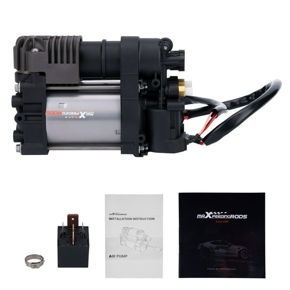Maxpeedingrods Air Ride Suspension Compressor Pump+Relay for VW Touareg 2011- 2018 95835890100
