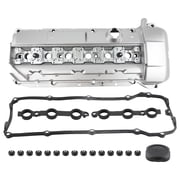MaXpeedingrods Aluminum Valve Cover Kit for BMW E46 E39 E53 323i 323Ci 325i 325Ci 328i 328Ci 330i 330Ci 330Xi 525i 528i 530i X5 Z3, M52/M54 2.5L 2.8L 3.0L, 11121432928, w/Gasket & Bolts