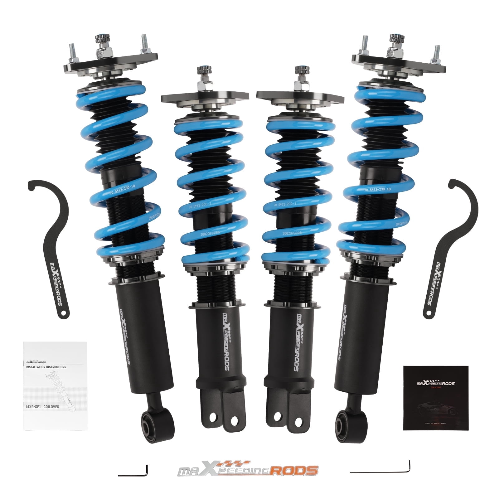 Maxpeedingrods COT6 24 Step Coilovers Shocks Springs for Nissan 370Z ...
