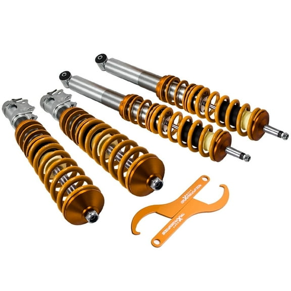 Maxpeedingrods Coilover Set For VW Golf MK2 MK3 83-98 JETTA Mk2 84-92 A2 A3 Shock Absorber Fits select: 2001-2002 VOLKSWAGEN CABRIO GLX, 1998-2000 VOLKSWAGEN CABRIO GLS