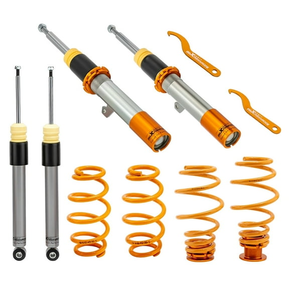 Maxpeedingrods Coilover Shocks Kit For VW MK5 MK6 Jetta Golf A3 TT Beetle 06-14 Fits select: 2007 VOLKSWAGEN JETTA WOLFSBURG, 2006 VOLKSWAGEN JETTA TDI LEATHER