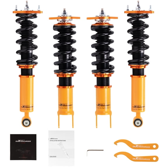 Maxpeedingrods Coilover for Infiniti G37 Sedan Coupe 2008-2015, for Nissan 370Z 2009-2023, 24 Levels Damping Adjustable Coilovers Suspension Kits