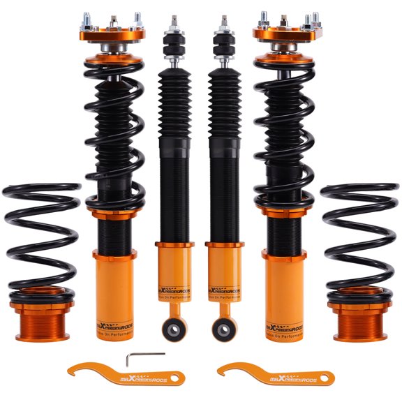 Maxpeedingrods Coilovers 24 Way Adjustable Suspension Spring Kit For Ford Mustang 1994-2004