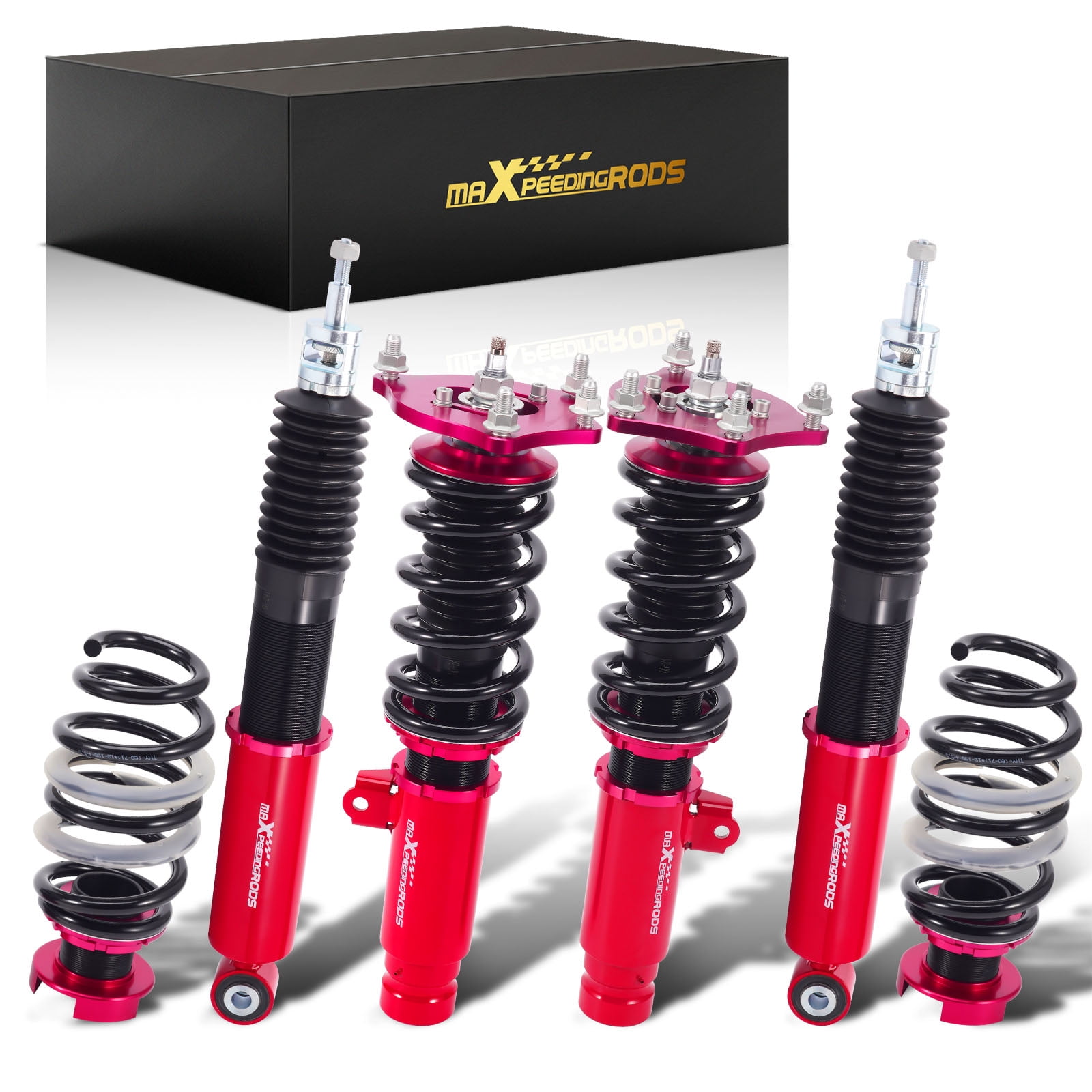 Strut Red MaXpeedingrods Coilovers for Honda Civic Hatchback 2016-2021, 24 Levels ...