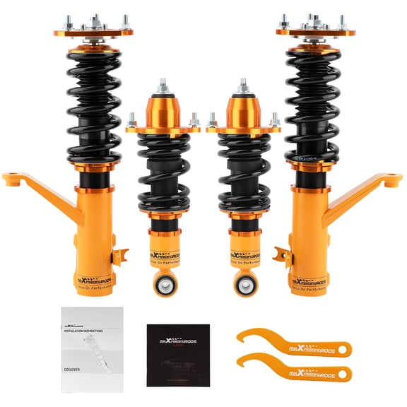 Maxpeedingrods Assembly Coilover Kits for Honda Element 2003-2011 Adj. Height Shock Absorbers