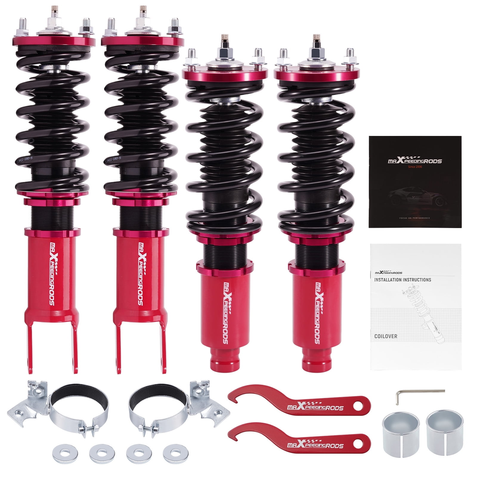 Maxpeedingrods Coilovers Shock Kits for Honda Civic 96-00 EG EJ EH 94-01 Integra Adjust Damper Shock Absorber