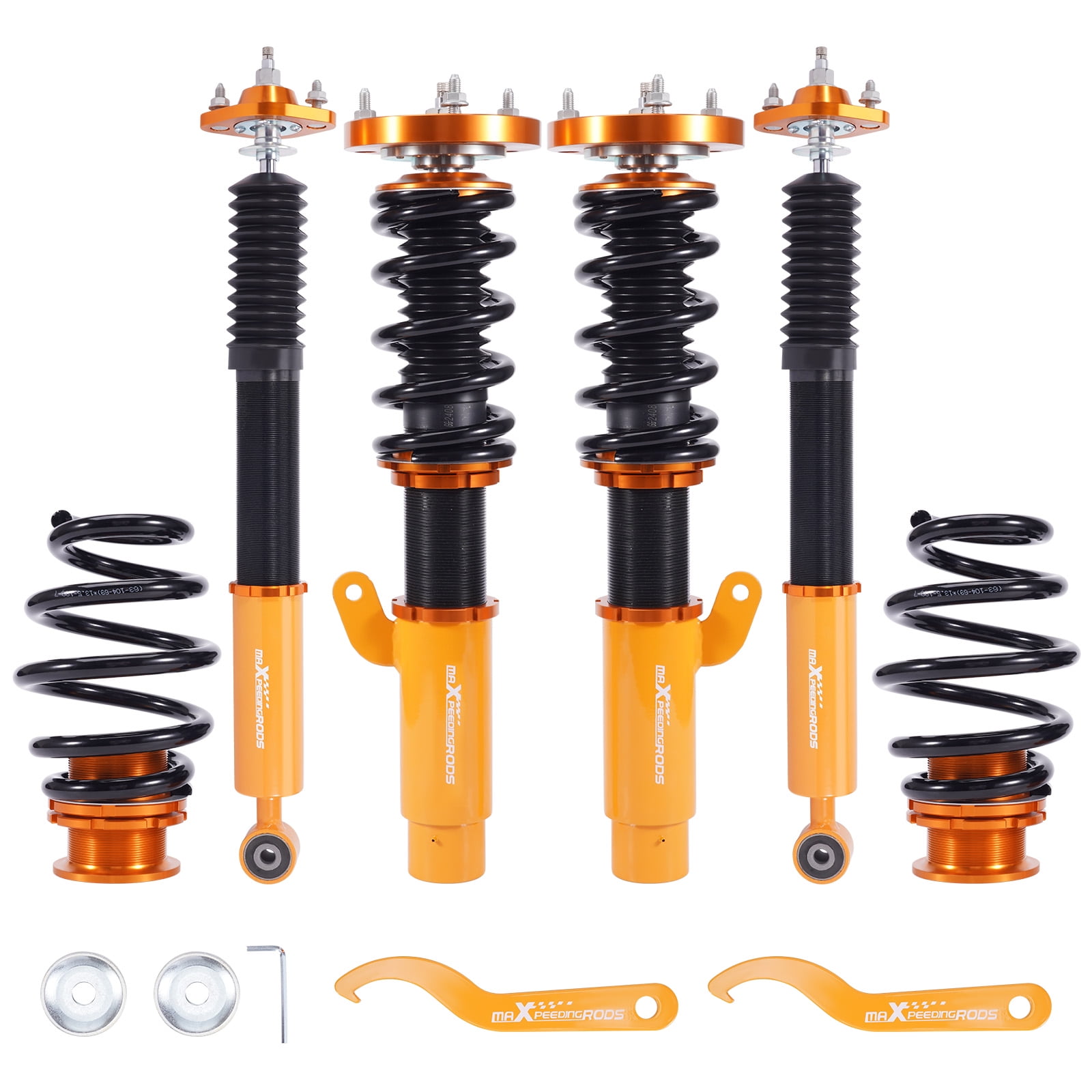 Coilovers Suspension Kit – Height Adjustable – Fits 2001-2005 BMW E46 320i 325i 330i – ECCPP, 1-Year Warranty