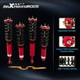 thumbnail image 1 of Maxpeedingrods Complete Coilovers For Honda Accord 98-02 99-03 Acura TL 01-03 CL Adj. Damper Fits select: 2002 HONDA ACCORD SE, 2000-2001 HONDA ACCORD EX, 1 of 9