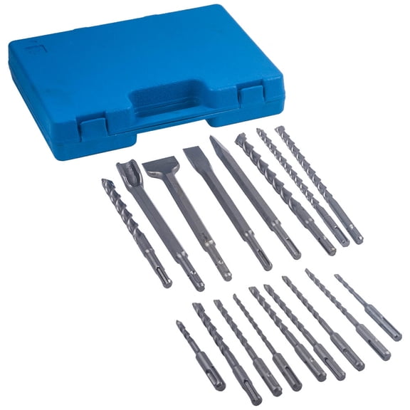 Maxpeedingrods Drill Bits for SDS Plus Rotary Hammer Chisel Concrete Masonry Hole Tool Set