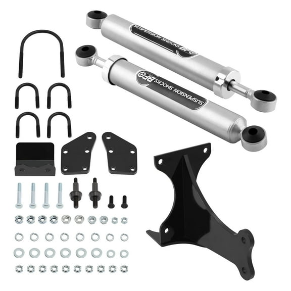 Maxpeedingrods Dual Steering Stabilizer Cylinder for Ford F250/F350 Super Duty 2005-2017 4WD