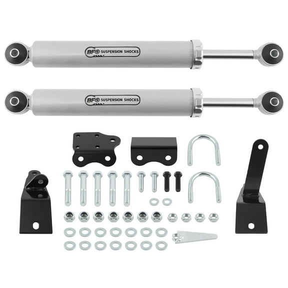 BFO Dual Steering Stabilizer W/ Hardware Kit for Dodge Ram 2500 3500 4WD 2003-2012