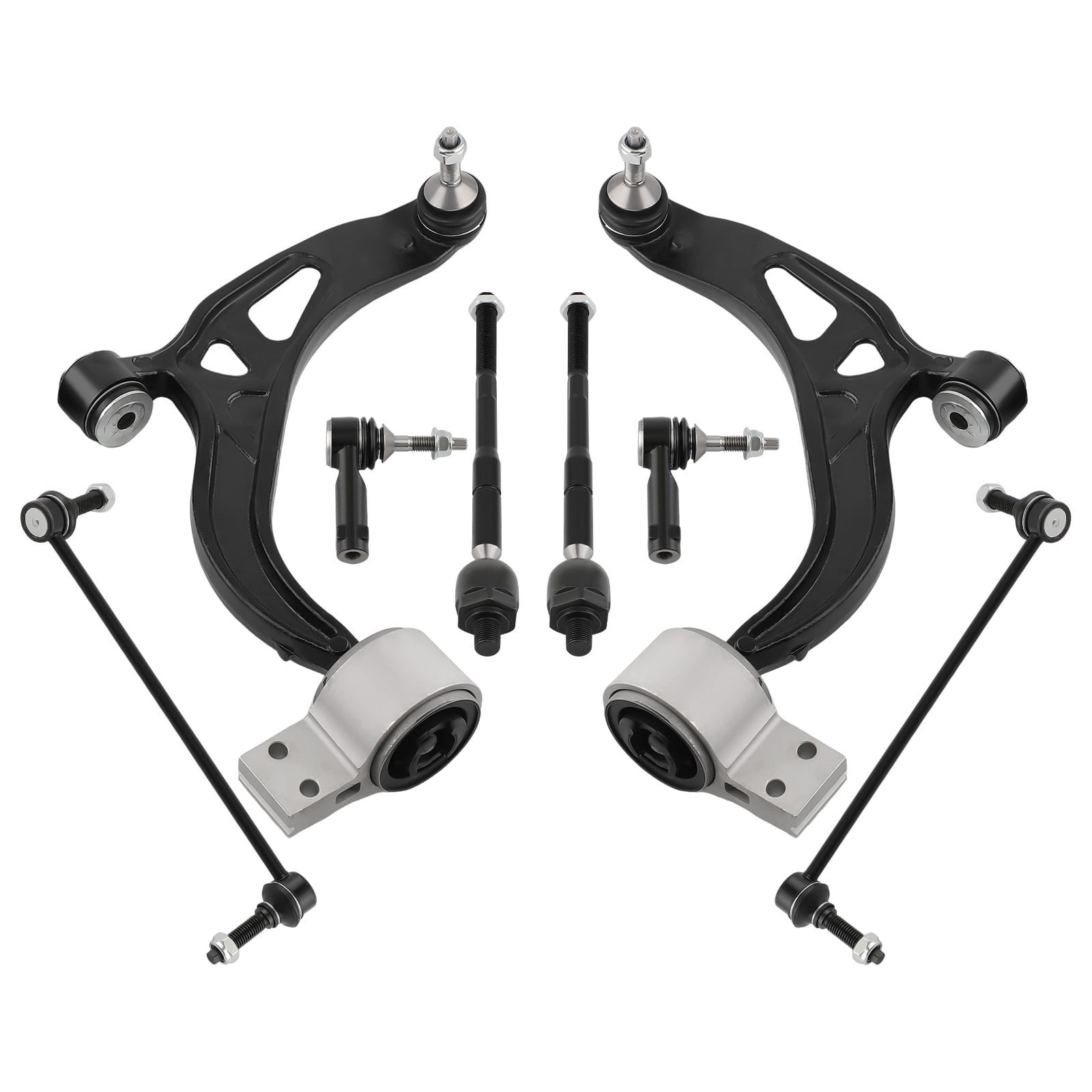 Maxpeedingrods Front Lower Control Arms w/Ball Joints Bushing &Tie Rods ...
