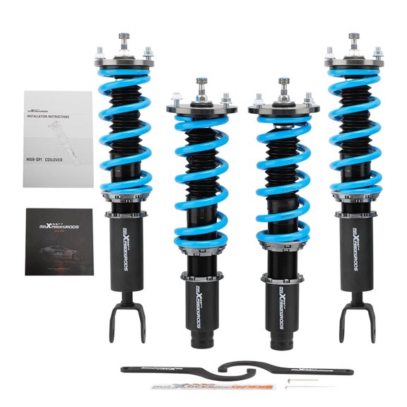 Maxpeedingrods Front+Rear Damper Coilovers for Acura TSX 08-15 Honda Accord LX,SE,LX-P 08-12