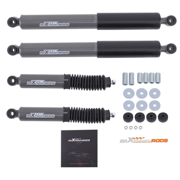 Maxpeedingrods Front & Rear Shcok Absorbers for Navara D22 4x4 Ute 4wd Frontier 97-2016