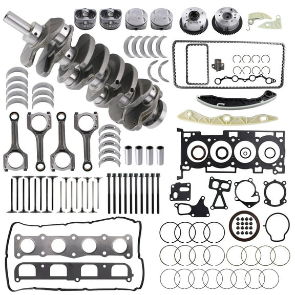 MaXpeedingrods G4KF 2.0T Engine Overhaul Rebuild Kit with Crankshaft Connecting Rods for Hyundai Creta Elantra Mistra Sonata Tucson, for Kia Carens Forte K4 KX3 Sportage, 235102G430 23410-2C400