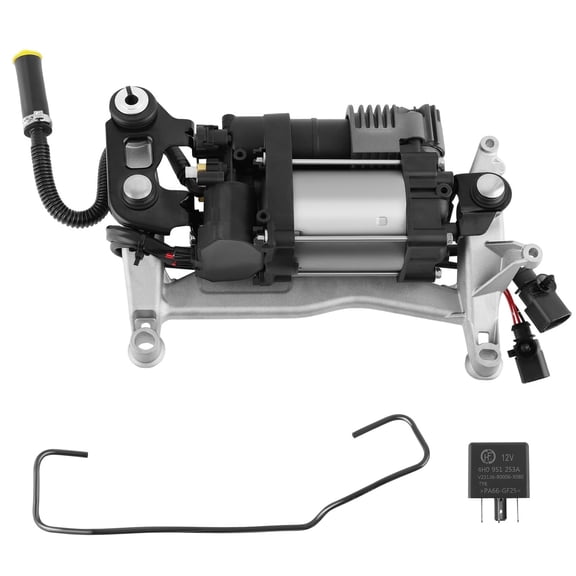 maXpeedingrods Air Suspension Compressor with Bracket and Relay for Porsche Cayenne Typ 92A VW Touareg 7P5 7P6 2011-2018 Replaces 95835890102 95835890100