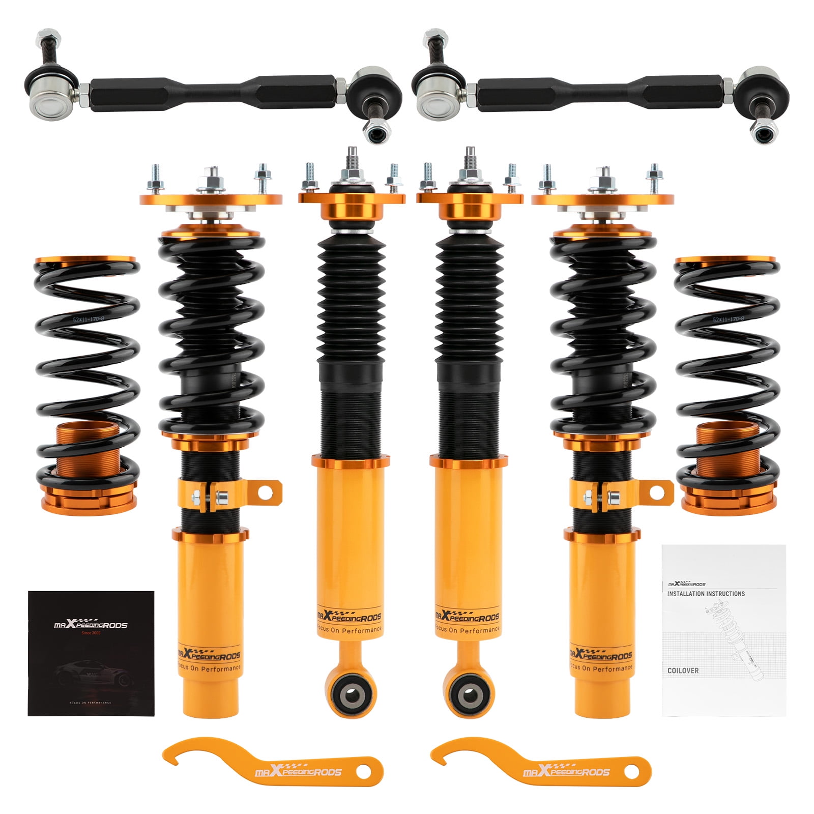 Maxpeedingrods Height Adjustable Coilovers Lowering Kit For BMW Z4 E85 ...