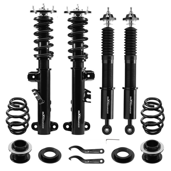 Maxpeedingrods Lowering Coilovers For BMW 3 Series E36 Shock Absorber Coil Spring Struts Grey