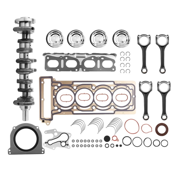 MaXpeedingrods M270 Engine Overhaul Rebuild Kit with Crankshaft Con Rods for Mercedes-Benz 1.6T C200 C250 C260 C300 C350e W205, for Infinit Q50 Q60 QX30, 2740300101 2710380110
