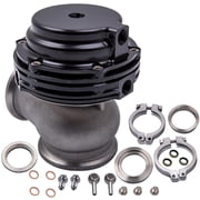 Maxpeedingrods MVS Style 38mm V-Band External Wastegate For Turbocharger Bov BLACK with clamps