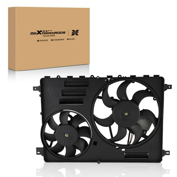 MaXpeedingrods Radiator Cooling Fan Assembly for Land Rover Discovery Sport 2015-2017 LR2 2013-2015 Range Rover Evoque 2012-2017, LR024292 LR100364 LR045248