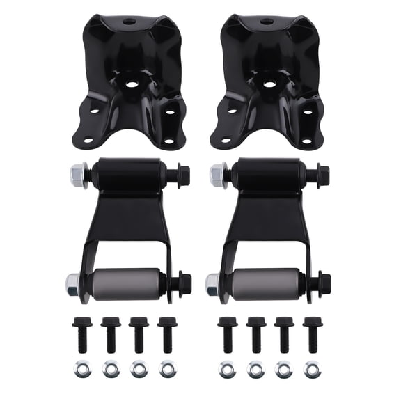 Maxpeedingrods Rear Leaf Spring Shackles Fit for 1986-2011 Ford Ranger,1994-2010 Mazda B2300/B3000/B400,1998-2001 Mazda B2500, Hanger Brackets Repair Kit #Replaces722-001 722-010
