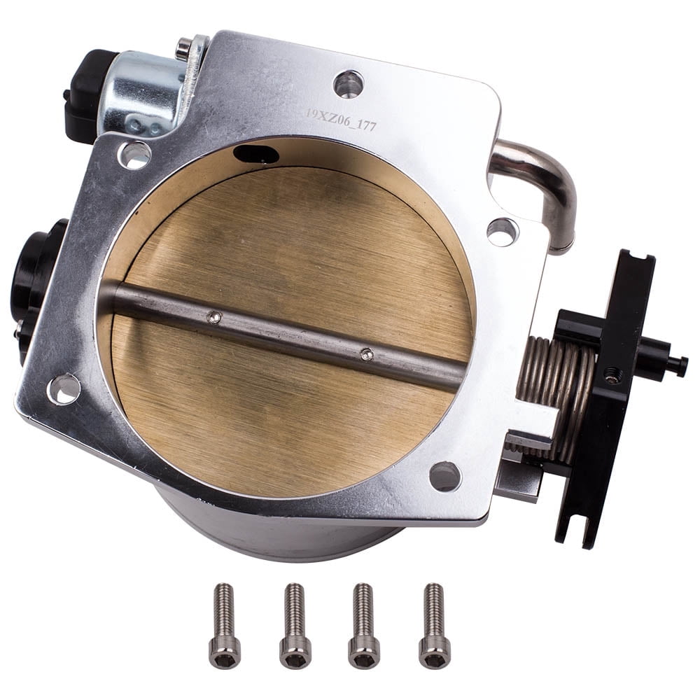 maXpeedingrods 102mm Throttle Body Assembly with TPS IAC Throttle Position Sensor for Chevy LSX LS LS1 LS2 LS7 Silver