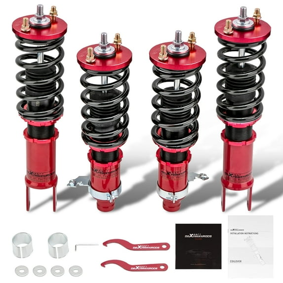 Maxpeedingrods Suspension Coilovers Kit for Honda Civic 92-00 Acura Integra 94-01 Shock Struts Fits select: 2000 HONDA CIVIC EX, 1997-1998 HONDA CIVIC LX
