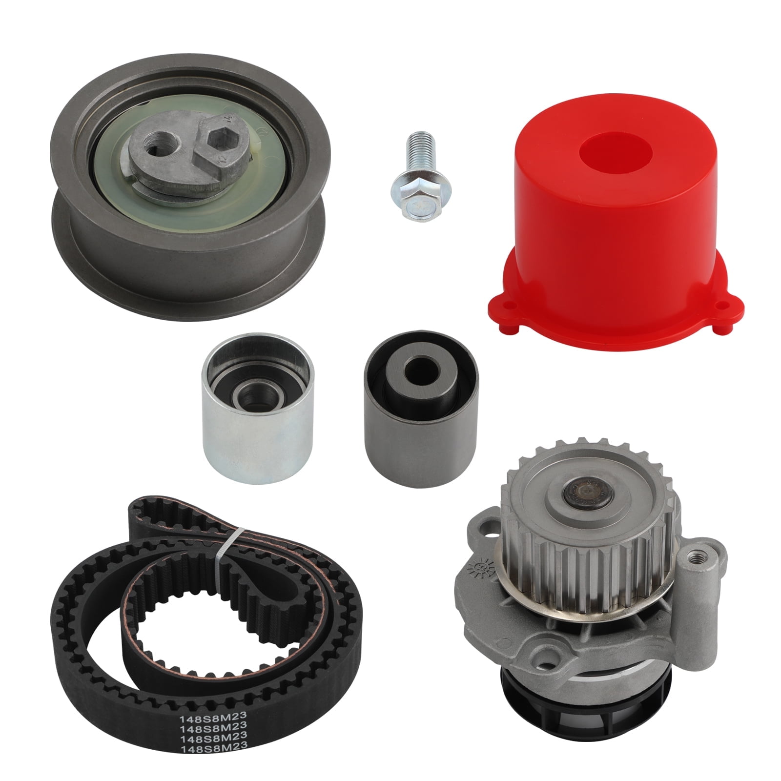 Maxpeedingrods Timing Belt Kit for VW 2.0T GTI Base Jetta 2006-2009 for Audi A3 Base A4 Base